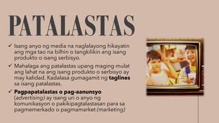 uri ng patalastas|Pagpapatalastas .
